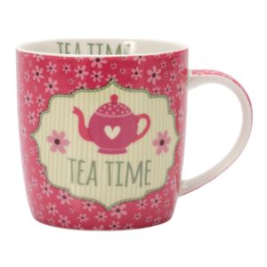 Easy Life Tea Time Porcelain Mug Pink Easy Life Tea Time Porcelain Mug Pink